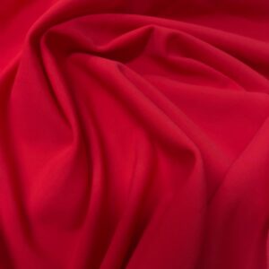 Premium Solid Color Red Nylon Lycra Spandex Fabric 4 Way Stretch