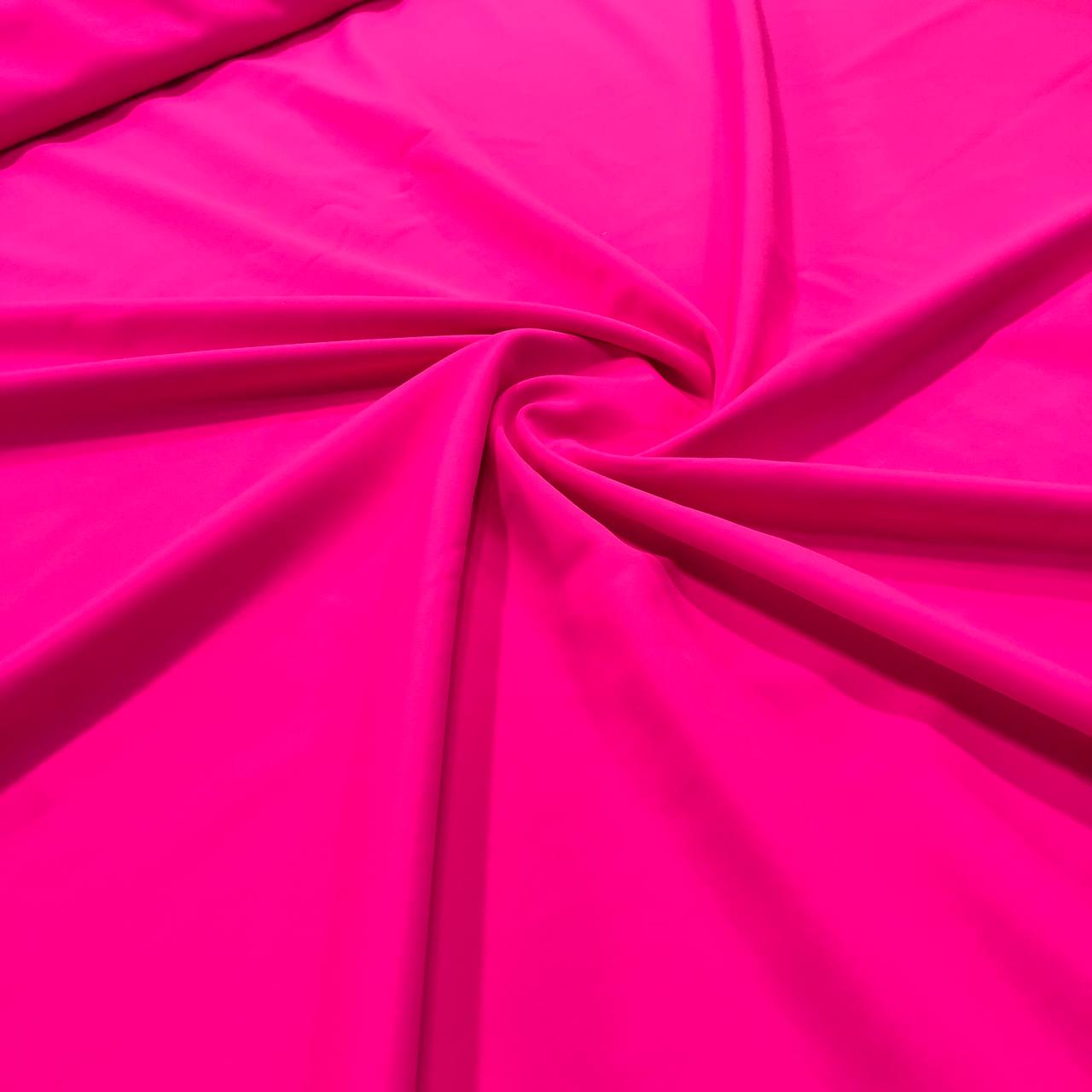 Premium Solid Color Neon Hot Pink Waterproof Nylon Lycra Spandex Fabric 4  Way Stretch By Yard (203-2) Spandex Fabric