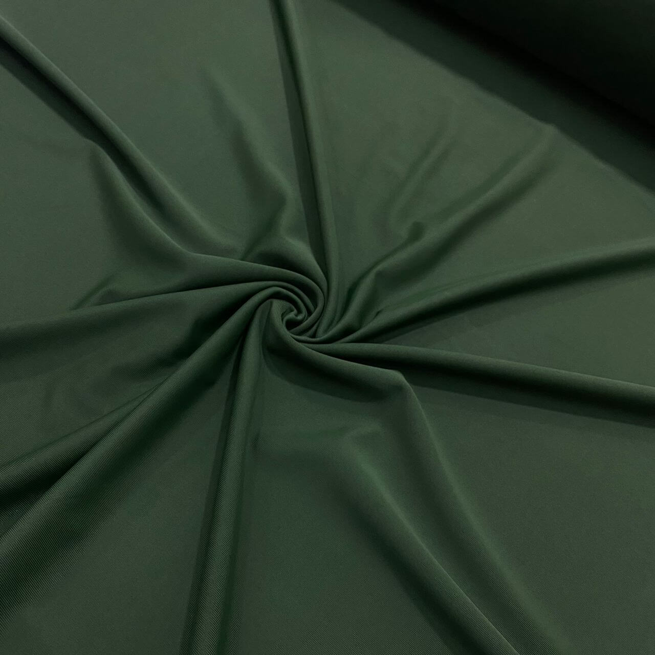 ♻️Poly Recycle Solid Army Green Matte Finish Polyester Spandex Fabric 4 Way  Stretch By Yard (243-10)