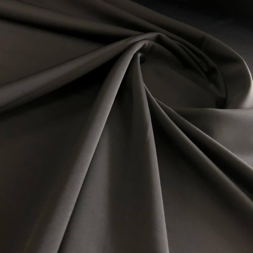 ♻️Poly Recycle Solid Black Matte Polyester Spandex Fabric 4 Way Stretch By  Yard for Swimwear and Sportwear (243-9)