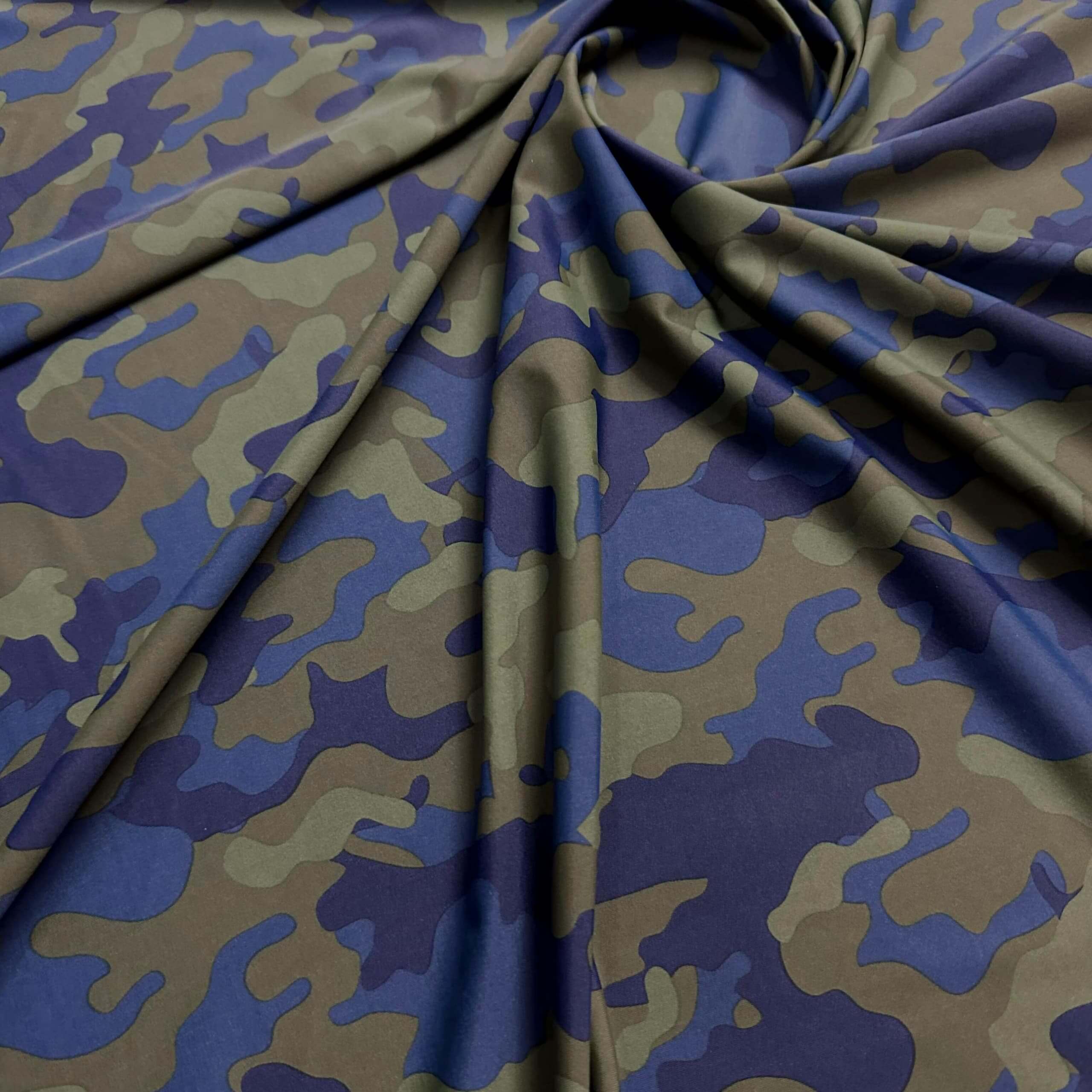 Military Print Nylon Lycra Spandex Fabric 4 Way Stretch By Yard