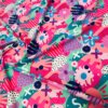 Abstract Colored Shapes print Nylon Spandex Fabric 4 Way Stretch By Yard for swimwear dancewear gymwear sportwear