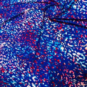 Abstract Blue and Red Split Glass print Nylon Spandex Fabric 4 Way Stretch By Yard for swimwear dancewear gymwear sportwear (29)