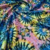 Abstract Colored Tie Dye Metallic Print Nylon Lycra Spandex Fabric 4 Way Stretch By Yard for swimwear dancewear gymwear sportwear dress (205-7)(40)