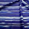 Abstract Watercolor Blue Stripes print Nylon Spandex Fabric 4 Way Stretch By Yard for swimwear dancewear gymwear sportwear (32) (203-7)
